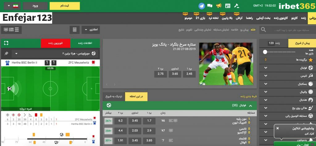 سایت ای ار بت irbet365